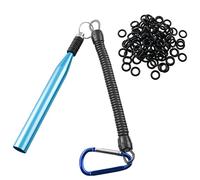 WHYHKJ Wacky Rig Tool con 100 pezzi Wacky O-ring Wacky Wacky Wm Rig Tool Kit per esche esche Accessori da pesca