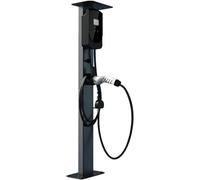 WHYIOFC Supporto da terra per Wallbox, supporto per colonna di ricarica EV, supporto da terra per montaggio a colonna, colonna di ricarica EV per esterni, colonna di ricarica da terra per stazioni di