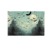 WHYJIC Set di 6 tovagliette per tavolo da pranzo, lavabili, resistenti al calore e alle pieghe, per decorazioni per la casa