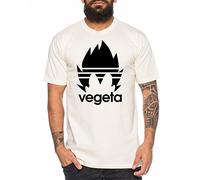 WhyKiki Adi Vegeta Maglietta da Uomo One Goku Dragon Master Son Ball Vegeta Turtle Roshi Piece Golds Db, Farbe2:Natur;Größe2:L