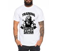 WhyKiki Goku Super Saiyan Maglietta da Uomo One Goku Dragon Master Son Ball Vegeta Turtle Roshi Piece Golds Db, Farbe2:Weiß;Größe2:L