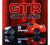 WHYMIRRJ 1:24 Per Nissan Skyline GTR R34 Modelli Di Auto In Lega In Scala Modelli Di Veicoli Realistici Collezione Ornamenti Souvenir(Silver)