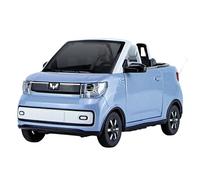 WHYMIRRJ 1:24 Per WULING HONGGUANG MINI EV Modelli Auto In Lega Bilancia Modello Veicolo Kit Display Collezione Di Souvenir Ornamenti(Blue)