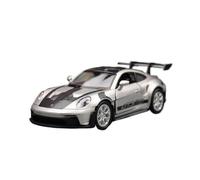 WHYMIRRJ Auto in Scala Modelli Auto In Lega Per Porsche 911 992 GT3 RS In Scala 1:36 Kit Di Modelli In Scala Modelli Veicoli Realistici Collezione Ornamenti Miniatura da Collezione(Silver1)