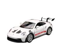 WHYMIRRJ Auto in Scala Modelli Auto In Lega Per Porsche 911 992 GT3 RS In Scala 1:36 Kit Di Modelli In Scala Modelli Veicoli Realistici Collezione Ornamenti Miniatura da Collezione(White)