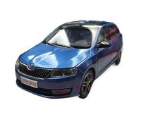 WHYMIRRJ Pressofusione 1:18 Per SKODA Rapid Spaceback Scala Lega Auto Modelli Simulazione Veicolo Modello Ornamenti Collezione Souvenir Miniatura da Collezione(Blue)