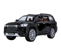 WHYMIRRJ Pressofusione 1:24 Per Toyota Land Cruiser LC300 Scala Lega Auto Modelli Simulazione Pre-costruito Metallo Modello Veicolo Display Miniatura da Collezione(Black)