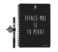 WhyNote Blocco note cancellabile, formato A5, pagine a righe e rilegatura rimovibile