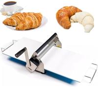 WHYYDSS Macchina stenditrice Pieghevole per Pasta con Spessore Regolabile, sfogliatrice Manuale in Acciaio Inox, Macchina stenditrice Manuale per Pasta, per preparare L'Impasto della Pizza Model400