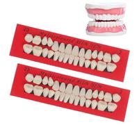 Whyzsjnclg 2 Set Kit di Riparazione del Dente 56 PC in Resina Denti Finti Set per Uso temporaneo Easy Snap-on False Denti Include zanne, Denti di Tigre e incisivi