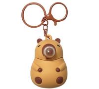 Whyzsjnclg Capybara Borse Charm, portachiavi Capybara, spremi per soffiare Bolle Accessori per auto in silicone CHAND BASSAGGIO DI FIGURINA CHIED CHARFA CHEVE PER DONNE, UOMINI, Adolescenti