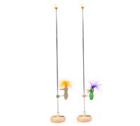 Whyzsjnclg Giocattolo Picchio, Giocattolo Picchio Woody 2 Pezzi Singolo su Un Palo con Base Stabile, Pazzo Vintage da Beccare Giocattoli da scrivania Classici retrò Stile 1, Giocattoli da scriva