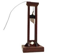 Whyzsjnclg Guillotina, Mini Ghigliottina, Forca a Ghigliottina in Legno Gabbia da Prigione Modello in Miniatura Soldatini Action Figure Accessori