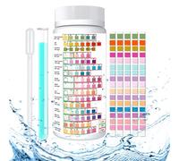 Whyzsjnclg Kit per Test dell'Acqua Potabile, Kit per Test del consumo di 100 Pezzi, per del pozzetto e del Rubinetto 16 in 1 con per Il del Tubo e del contagocce, Acido urico per l'uso quotidi