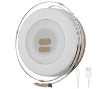 Whyzsjnclg Luci da fata da campeggio, luci da campeggio a corde da da 32, 8 piedi impermeabili a 3 modalità USB Tenda gialla calda ricarica roll -up rapida esterna portatile per uso esterno