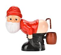 Whyzsjnclg Macchina per Fare Le Bolle per Bambini, con Soluzione da 60 ml Divertente creatore di Bolle per scoregge di Babbo Natale con Musica Leggera, per Natale, Senza Batteria