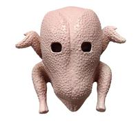 Whyzsjnclg Maschera di pollo, costume di tacchino, simulazione a testa piena in lattice maschera di pollo, animale divertente, Halloween per la festa di cosplay di carnevale del Ringraziamento