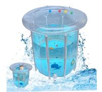 Whyzsjnclg Piscina per Bambini Piscina Gonfiabile per Bambini da 29, 5x31, 5 Pollici per Le giornate Calde, Modello di Cartone Animato per Nuotare con drenaggio in PVC Trasparente sigillato per