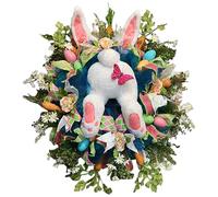 Whyzsjnclg Porta Pasquale sospesa, Decorazione Pasquale Porta appesa Il Ladro del Coniglietto Orecchie ghirlande Ghirlanda Ghirlanda Bombe Carrello di Benvenuto per Giardino Festa