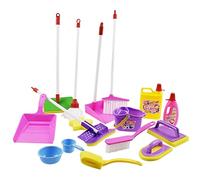 Whyzsjnclg Scopa per Bambini, Giocattolo per la Pulizia dei Bambini Strumenti per la Pulizia della casa, Strumenti Scopa Spray Mocio Paletta per Polvere Fingi Giocattolo per 3 4 5 6 Pasqua PE