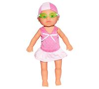 Whyzsjnclg Swim Baby Bambola, Bambola da Bambino con Giunto Mobile Carino Impermeabile Realistico con Tuta Staccabile a Batteria Giocattoli ad Acqua interattiva per Vasca da Bagno, Nessuna Batteria