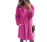 WHZXYDN Cappotto in Pelliccia Sintetica con Collo di Media Lunghezza da Donna in Stile Autunno E Inverno Nuovo