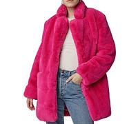 WHZXYDN Cappotto in Pelliccia Sintetica di Media Lunghezza da Donna in Morbido Pile Morbido di Lana d'Agnello Caldo Cappotto