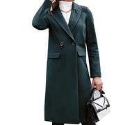 WHZXYDN Cappotto Lungo in Lana da Donna Autunno E Inverno con Collo Lungo E Caldo