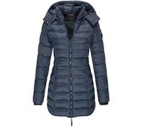 WHZXYDN Inverno Nuova Giacca Imbottita in Cotone da Donna, Giacca Imbottita Slim Aderente di Media Lunghezza da Donna, Giacca Imbottita in Caldo Piumino