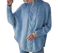 WHZXYDN Maglione Lavorato A Maglia con Maniche A Pipistrello delle Nuove Donne Autunno E Inverno