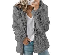 WHZXYDN Nuovo Abbigliamento da Donna con Cappuccio in Pile di Lana Autunno E Inverno Cappotto Caldo Giacca