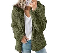 WHZXYDN Nuovo Abbigliamento da Donna con Cappuccio in Pile di Lana Autunno E Inverno Cappotto Caldo Giacca