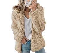 WHZXYDN Nuovo Abbigliamento da Donna con Cappuccio in Pile di Lana Autunno E Inverno Cappotto Caldo Giacca