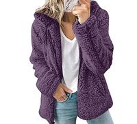 WHZXYDN Nuovo Abbigliamento da Donna con Cappuccio in Pile di Lana Autunno E Inverno Cappotto Caldo Giacca