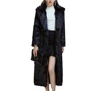 WHZXYDN Pelliccia Sintetica Pelliccia di Volpe Cappotto di Pelliccia Colletto da Completo Super Lungo