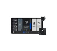 Shelly Wall Display X2 Argento + Blu H&T Avorio (Bundle), Pannello di Controllo Smart Wi-Fi per Casa, Termostato, Relè Integrato da 5A, Necessario Conduttore Neutro, Dati Ambientali, Alexa Google Home