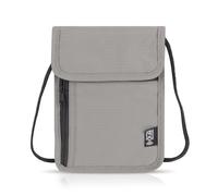 Wiainty Portadocumenti da Collo Grigio, Porta Passaporto da Viaggio da Collo Borsello con Custodie Protettive Rfid, Portafoglio da Collo con Tracolla Regolabile per Carte Passaporto e Contanti