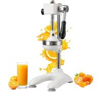 WIANQIAN Spremiagrumi Manuale per Agrumi, Spremiagrumi Manuale Professionale per Limoni, Spremiagrumi Manuale Professionale, Manico Ergonomico, Facile Utilizzo, Costruzione Robusta e Stabile White