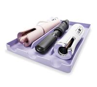 WIAONE PROBLEM - Organizer fisso per strumenti per capelli, organizer per cassetti, organizer per strumenti per acconciature, tappetino resistente al calore fino a 220 °C, 37,5 x 24,1 x 2,5 cm