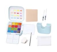 Wiboie Set Strumenti Compatti di Disegno e Pittura 16