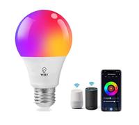 Wiby Lampadina Smart LED E27 11W 1055lm RGBWW 2700-6500K Dimmerabile Wi-Fi 2,4 GHz Compatibile con Alexa e Google Home App Smart Life/Tuya, 1 unità
