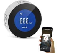 Rilevatore di Gas Wifi WI-PA210W Smart Schermo LCD Digitale Casa SmartLife Tuja