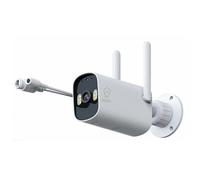 Wiby Telecamera Sicurezza 4MP Esterno Wi-Fi 2.4G e PoE 802.3af, Rilevamento Persone/Veicoli, IR 100ft/30m, Audio (microfono), IP65, H.264+, Compatibile con Alexa - Per NVR o con Micro SD