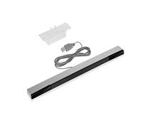 WICAREYO Barra sensore USB per Wii U, a infrarossi IR Ray Motion Sensor Ricevitore per console Wii e Wii U con stabile stan