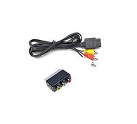 WICAREYO Cavo AV con adattatore 3RCA a Scart per N64 NGC SNES, 5,9 piedi/1,8 m, cavo audio composito TV con adattatore da 3 RCA a scart per N64 NGC SNES