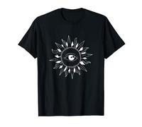 Wicca Sun Gothic Men Abiti estetici occulti Celestial Goth Maglietta