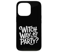 Wicca Wiccan Witch Way To The Party Divertente gioco di parole di Halloween Custodia per iPhone 13 Pro