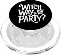 Wicca Wiccan Witch Way To The Party Divertente gioco di parole di Halloween PopSockets PopGrip per MagSafe