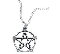 Wiccan Elemental Pentacle Necklace by Alchemy Gothic England