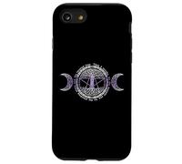 Wiccan Pagan Saturnalia Albero Mezzaluna Luna Felice Saturnalia Custodia per iPhone SE (2020) / 7/8